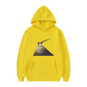 Sudadera con capucha extragrande de algodón 100% para hombre, talla grande, hombro caído con serigrafía, sin cuerdas, transpirable, holgada para invierno - Product Image 4