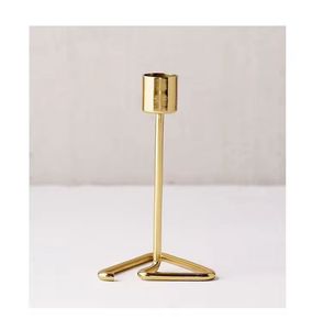 Bougeoir en métal fini or Bougeoir en métal de table pour la maison Bougeoir fait main disponible - Product Image 4