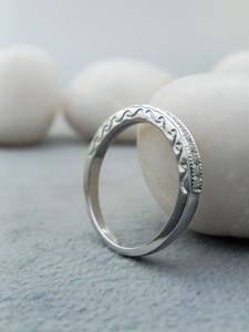 Bijouterie fine personnalisable Bague de mariage luxueuse avec diamant cultivé en laboratoire 10K 14K 18K or blanc Fêtes - Product Image 2