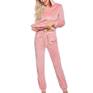 Conjunto Deportivo de Invierno para Mujer con Capucha, Color Sólido, Hecho a Medida, Corte Holgado, 100% Algodón Transpirable, Venta al Por Mayor - Product Image 3