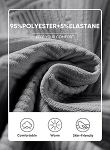 RTS haute qualité 100% coton hommes survêtement tissu doux Jogging pantalon de survêtement et ensemble de sweat à capuche respirant pour l'hiver - Product Image 5