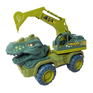Escavatore Dinosauro Trasportatore in Plastica ABS, Camion Giocattolo a Frizione e Auto, Divertente Veicolo Escavatore Dinosauro - Product Image 3