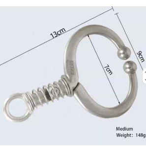 Support de bague nasale vétérinaire homologué CE, professionnel, en acier inoxydable, ensemble d'instruments de classe I 3 pièces, manuel, sécurité MOL, BYSERGLAB - Product Image 4