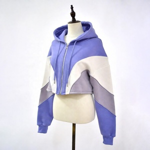 Hoodie court décontracté pour femme, pull oversize à capuche pour femme - Product Image 1