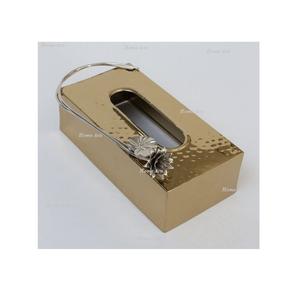 Caja de servilletas de acero inoxidable de diseño único Caja de servilletas de forma rectangular hecha a mano para uso en el hogar y la Oficina - Product Image 6