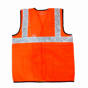 Chaleco de Seguridad Naranja de Alta Visibilidad, Transpirable y Ligero, Talla Grande, Impermeable, con Cinta Reflectante, Logotipo Personalizable, con Envío - Product Image 5