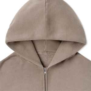 Sudadera con Capucha Unisex de Invierno, de Algodón Puro de Alta Calidad, con Cierre y Forro Polar, Personalizable con Logotipo, Capucha Extra Grande, Transpirable y de Secado Rápido, Gran Venta - Product Image 3