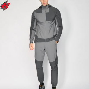 Chándal cortavientos para hombre, chándal unisex impermeable de tela tejida, triple ajuste, capucha de tormenta, cremallera frontal, termosellado - Product Image 1
