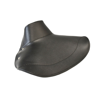 Funda de asiento delantera negra con frente ABIERTO (22cm de distancia) Resortes entre eje y eje trasero para Lambretta LD '57 - Product Image 1