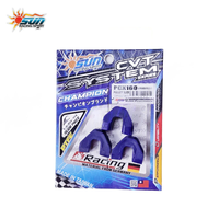SUN Racing PCX160 Polea Deslizante CVT de Nylon Azul para Scooter y Motocicleta, Piezas de Afinación de Transmisión (3 PIEZAS/SET) Modelo de Reequipamiento/Actualización