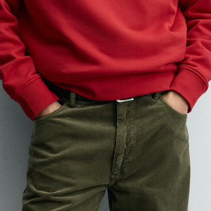 Sweat-shirt à col montant pour homme avec manches longues et ourlet côtelé, vêtement décontracté pour l'hiver, service OEM, prix de gros, décontracté - Product Image 3