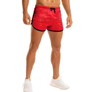 Pantalones cortos de gimnasio de verano para hombre más vendidos, cintura elástica, alta calidad, algodón, poliéster, secado rápido, transpirable, patrón sólido, logotipo personalizado - Product Image 2