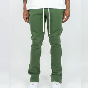 Pantalones de hombre de calidad superior con logotipo personalizado para uso en exteriores, ropa deportiva personalizada lavada, pantalones de chándal apilados para hombre - Product Image 3