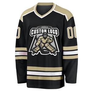 Jersey de Hockey sobre Hielo Personalizado al por Mayor, Impresión por Transferencia de Calor, 100% Poliéster, Secado Rápido, Antibacteriano, Nombre del Equipo Personalizado - Product Image 1