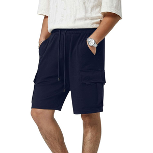 กางเกงขาสั้นผ้าฝ้ายผู้ชาย 100% สวมใส่สบาย สไตล์ลำลอง เอวกลาง แห้งเร็ว ระบายอากาศได้ดี ทนทาน ลายเรียบ น้ำหนักเบา - Product Image 1