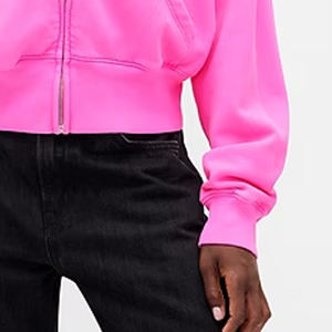 Sweat-shirt pour femme de haute qualité avec manches longues et logo personnalisé, coupe ample et poches latérales, tendance - Product Image 4