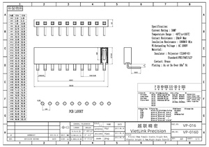 Connecteurs flexibles plats à broches incurvées femelles à une rangée de 2.54mm de haute qualité (FFC FPC) du fournisseur vietnamien fiable et efficace - Product Image 2