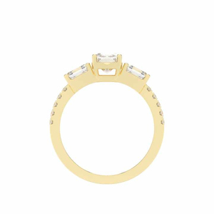 Anillo de oro Premium de 1,00 quilates de 14KT y 18kt con diamantes cultivados en laboratorio-Joyería sostenible para cada ocasión - Product Image 3