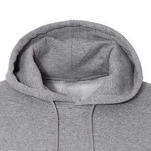 Sweat-shirt 3D doux graphite chiné pour hommes coupe classique respirant coton mélangé polaire brodé avec cordon de serrage vêtements - Product Image 4