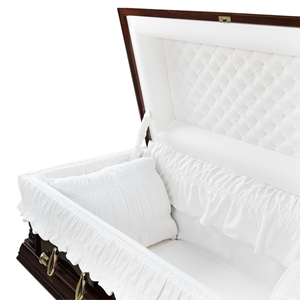 CKT2007 Serenity Ataúd de madera de Estilo Norteamericano de alta calidad Acabado de alto brillo ecológico Garantía de 3 años Funeral al por mayor - Product Image 5