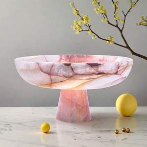 Bol de service élégant en résine avec finition polie brillante idéal pour la décoration de cuisine de maison de luxe - Product Image 4