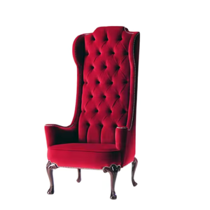 Chaises de trône à dossier haut coussin en tissu chaises de trône en bois pour mariage d'hôtel et meubles de salon prix de gros - Product Image 1