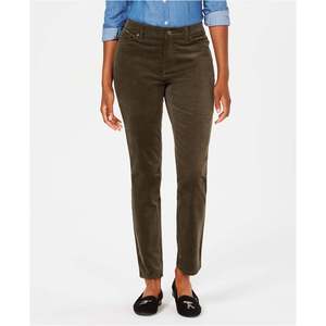 Jeans in Velluto a Coste Verdi da Donna Style & Co Taglia 14 S, Gamba Dritta, Traspiranti, Modellanti e dal Design Semplice - Product Image 1