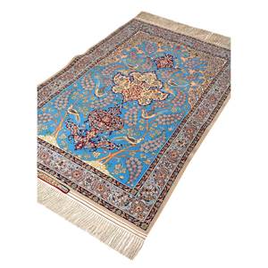 Tapis Jaipur US Gulmarg bleu, tapis en laine noué à la main, Pae-5002, motif médaillon, tapis de salon, taille 9x12, pour la décoration de la maison - Product Image 2