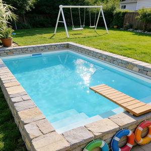 Piscine actuelle, piscine pour animaux de compagnie, billard, piscine en fibre de verre, piscine hors sol, piscine avec de grands bassins pour enfants, piscines pas chères - Product Image 4