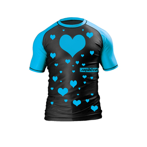 Deportes Jiu Jitsu BJJ Rash Guards, Mens BJJ, No GI, MMA Clasificado Manga corta Compresión Capa base Rash Guard - Product Image 1