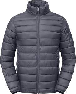 Veste matelassée oversize zippée et de qualité supérieure pour hommes OEM Vestes en duvet matelassées, imperméables, de haute qualité, chaudes pour l'hiver - Product Image 2
