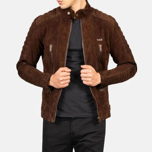 แจ็กเก็ตหนังผู้ชายแบบพอดีตัวใส่สบายแจ็กเก็ตหนังแฟชั่นสำหรับผู้ชาย - Product Image 1