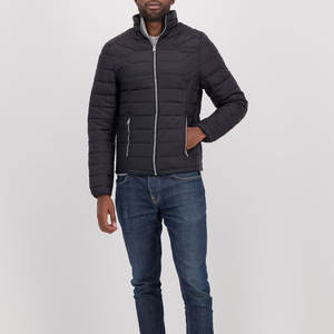 เสื้อแจ็คเก็ตพัฟเฟอร์ผู้ชาย สวมใส่สบาย เนื้อผ้านุ่ม สไตล์ไฮสตรีท จัดส่งรวดเร็ว รับตัดตามไซส์ สำหรับฤดูหนาว ผ้าแคนวาส คอตั้ง ปักโลโก้ด้านหน้า - Product Image 2