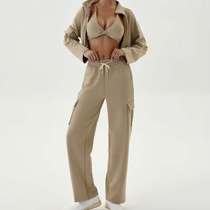 Ensemble de survêtement pour femme, tenue de sport en deux pièces, leggings, pantalon de jogging, haut court, ensemble de tenue d'été en deux pièces pour femme 2026 - Product Image 3