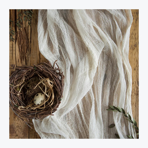 Yellow <b>Cheese</b> <b>Cloth</b> Table Runner New Design Woven Cotton with Embroidered Pattern for Weddings and Parties or Home Use - Product Image 6