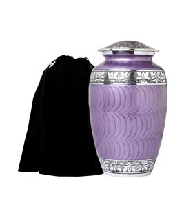 Urnas de cremación Forever Lane para cenizas de adultos-Urna grande hecha a mano, urnas de entierro para cenizas humanas Mujer adulta o hombre (púrpura - Product Image 1