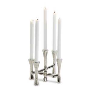 Wholesale Modern Sleek Metal Menorah Low Price Hanukkah Lantern <b>Jars</b> <b>Oil</b> Cups Customised Table Decoration Candleholders - Product Image 5