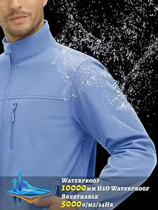 Offre spéciale, blouson bombardier à capuche pour homme avec col montant, tissu en toile imprimé personnalisé, coupe confortable, prêt pour l'hiver - Product Image 3