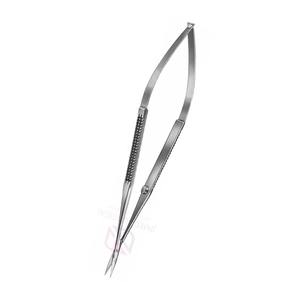 Tijeras Manuales de Acero Inoxidable para Microcirugía Ocular |   Instrumento Quirúrgico de Precisión con Hoja Recta y Mango Impreso, Certificado CE - Product Image 2