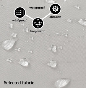 Chaqueta Cortavientos Impermeable al Agua con Capucha Desmontable para Hombre y Mujer, Chaqueta para Actividades al Aire Libre - Product Image 3