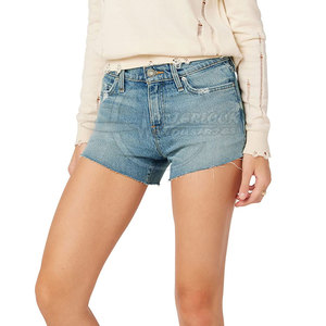 Diseñe su propio logotipo Pantalones cortos vaqueros para mujer Pantalones cortos vaqueros de diseñador para mujer Pantalones cortos vaqueros de mujer de mejor venta Pantalones cortos hechos en Pakistán - Product Image 4