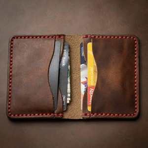 Women's Genuine Leather Vintage Durable <b>Card</b> <b>Holder</b> & Coin Purse for Credit <b>Card</b> LCH-0268 - Product Image 2