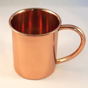 Taza de cobre puro Nuevo diseño Hammer Point Moscow Mule Taza de cobre con mango dorado 14oz Moscow Mule Mugs - Product Image 4