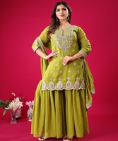 Pakistanaise Sonia femmes robes prêtes à l'emploi filles dames costumes Vintage court fête porter en gros prix robe avec dupatta ensemble