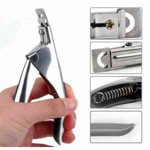 5 \ "En Acier Inoxydable Beauté Pointe Cutters Nail Tip Cutter Faux Ongles Bord Tondeuse Miroir Polonais Acrylique Nail Cutter pour Doigts - Product Image 3