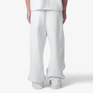 Fabricant en gros Nouveauté Pantalons de survêtement pour homme surdimensionnés et larges à jambe large Vintage délavé Taille élastique Mi-lourd - Product Image 3