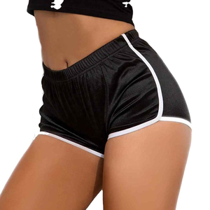 Shorts de sport pour femmes sur mesure, taille mi-haute, extensible, respirant, en tissu de coton, shorts de danse, de gym, OEM disponible - Product Image 1
