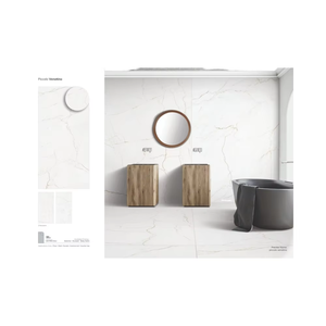 Azulejo sinterizado Porcelana 1600x3200mm 6mm 12mm 20mm Tamaño grande Cararra Porcelana Pulido Mármol esmaltado Look Losa Azulejo - Product Image 1