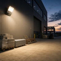 Reflector LED Industrial Comercial para Pared, Exterior, Impermeable, para Almacenes, Fábricas, Seguridad, Montaje en Pared, Luz Exterior