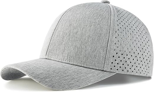 Casquette de golf imperméable personnalisée, casquette de baseball à 6 panneaux, performance sportive, imperméable, découpe laser, trous perforés, casquette de camionneur - Product Image 2
